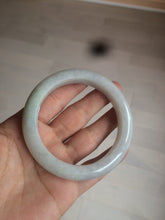 Load image into Gallery viewer, 58.2mm certified type A 100% Natural light green/white/purple jadeite jade bangle AE63-6538