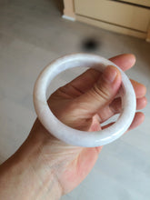 Load image into Gallery viewer, 59mm Certified 100% natural type A sunny green white/light purple jadeite jade bangle BF16-5408