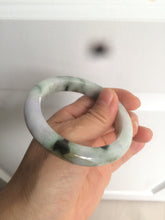 Load image into Gallery viewer, 55.3mm certified Type A 100% Natural dark green/purple/yellow Jadeite Jade bangle AZ41-4099
