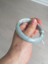 Load image into Gallery viewer, 53.5mm certified 100% natural type A light green white blue jadeite jade bangle BQ22-3791