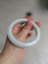 Load image into Gallery viewer, 58.2mm certified type A 100% Natural light green/white/purple jadeite jade bangle AE63-6538