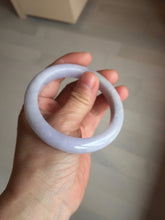 Load image into Gallery viewer, 55mm 100% natural type A light purple white jadeite jade bangle BM101-2838
