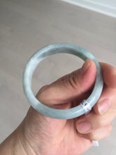 Load image into Gallery viewer, 53.5mm certified 100% natural type A light green white blue jadeite jade bangle BQ22-3791