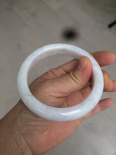 Load image into Gallery viewer, 59mm Certified 100% natural type A sunny green white/light purple jadeite jade bangle BF16-5408