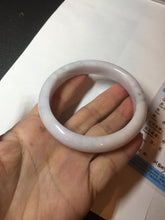 Load image into Gallery viewer, 58.5mm Certified Type A 100% Natural green/purple/white Jadeite Jade bangle BM88-4502