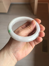 Load image into Gallery viewer, 61.5mm Type A 100% Natural sunny green/light white/purple Jadeite Jade bangle BH124-8036