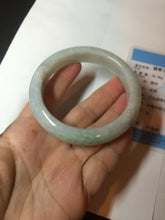Load image into Gallery viewer, Shopify only 55.5mm Certified 100% natural Type A sunny green purple jadeite jade bangle BM89-9781