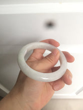 Load image into Gallery viewer, 58.2mm certified type A 100% Natural light green/white/purple jadeite jade bangle AE63-6538