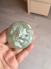 Load image into Gallery viewer, 100% Natural type A light green yellow jadeite Jade horse pendant worry stone AA93