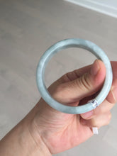 Load image into Gallery viewer, 53.5mm certified 100% natural type A light green white blue jadeite jade bangle BQ22-3791