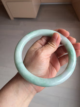 Load image into Gallery viewer, 75.7mm certified Type A 100% Natural sunny green/light green round cut plus size Jadeite Jade bangle AY100-9626