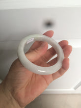 Load image into Gallery viewer, 58.2mm certified type A 100% Natural light green/white/purple jadeite jade bangle AE63-6538