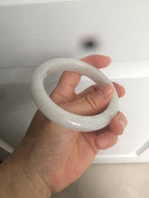 Load image into Gallery viewer, 58.2mm certified type A 100% Natural light green/white/purple jadeite jade bangle AE63-6538