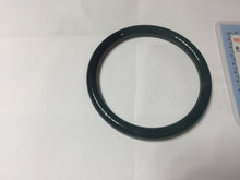 Load image into Gallery viewer, 卖了 58.3mm Type A 100% Natural icy black(冰乌鸡) blue gray Guatemala Slim Round Cut Jadeite Bangle PJ150-1376