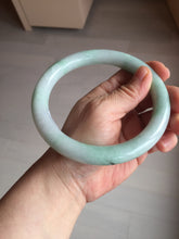 Load image into Gallery viewer, 75.7mm certified Type A 100% Natural sunny green/light green round cut plus size Jadeite Jade bangle AY100-9626