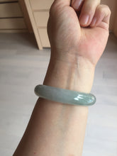 Load image into Gallery viewer, 51.4mm Certified Type A 100% Natural icy watery light green jadeite Jade bangle BK123-3400