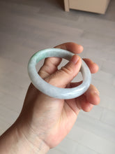 Load image into Gallery viewer, 55.2mm Certified Type A 100% Natural sunny green/light purple Jadeite Jade bangle BM27-0795