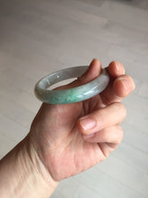 Load image into Gallery viewer, 55.2mm Certified Type A 100% Natural sunny green/light purple Jadeite Jade bangle BM27-0795