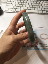 Load image into Gallery viewer, 75.8mm certified Type A 100% Naturaloily dark green gray(油青) purple plus size Jadeite Jade bangle AZ179-1028