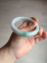 Load image into Gallery viewer, 57.5 mm Certified Type A 100% Natural sunny green/light purple Jadeite Jade bangle BM26-0790