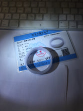Load image into Gallery viewer, 49.6mm Certified Type A 100% Natural light purple white Jadeite Jade bangle BS119-1524