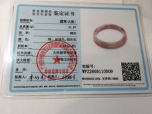 Load image into Gallery viewer, 51.2mm Certified Type A 100% Natural sunny green gray black(Wuji) Mountains Embrace Emerald(群山怀翠) jadeite jade bangle AZ180-0509