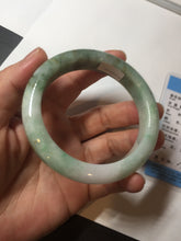 Load image into Gallery viewer, 57mm certified 100% natural type A sunny green/purple/brown jadeite jade bangle BN99-7710