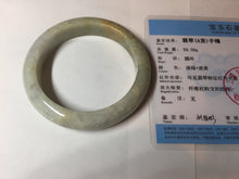 Load image into Gallery viewer, 56.1mm 100% natural certified light green yellow purple jadeite jade bangle BM92-9766
