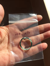 Load image into Gallery viewer, Size 2–9 1/2 100% Natural Type A Icy Watery Dark Green Blue-Gray Black “Hidden Ink Lake” Slim Guatemala Jadeite Jade Band Ring Group PB304