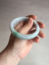 Load image into Gallery viewer, 57.5 mm Certified Type A 100% Natural sunny green/light purple Jadeite Jade bangle BM26-0790