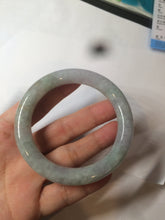 Load image into Gallery viewer, 54.7mm certified 100% natural type A light green/purple/yellow (FU LU SHOU) chubby round cut jadeite jade bangle BG70-2939