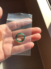 Load image into Gallery viewer, Size 2–9 1/2 100% Natural Type A Icy Watery Dark Green Blue-Gray Black “Hidden Ink Lake” Slim Guatemala Jadeite Jade Band Ring Group PB304