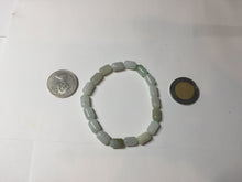 Load image into Gallery viewer, 9.9-10.5mm size 52-54mm 100% natural type A light green jadeite jade beads bracelet PC54