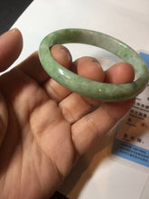 Load image into Gallery viewer, 47.5mm Certified type A 100% Natural sunny green Jadeite Jade bangle BM93-4468
