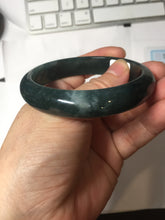 Load image into Gallery viewer, 56.7mm Certified Type A 100% Natural dark green/blue/gray/black Guatemala Jadeite bangle PJ143-1473
