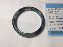 Load image into Gallery viewer, 62mm Certified Type A 100% Natural dark green red Jadeite bangle PD138-6234