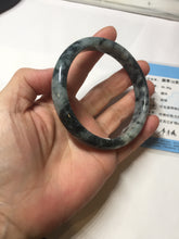 Load image into Gallery viewer, 62mm Certified Type A 100% Natural dark green red Jadeite bangle PD138-6234