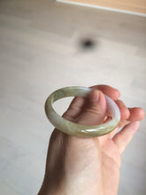 Load image into Gallery viewer, 50mm Certified Type A 100% Natural green brown black purple oval Jadeite Jade bangle AX60-7545