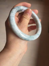 Load image into Gallery viewer, 62.8mm Certificated Type A 100% Natural White blue Jadeite Jade bangle AA118-8435