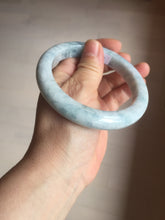 Load image into Gallery viewer, 62.8mm Certificated Type A 100% Natural White blue Jadeite Jade bangle AA118-8435