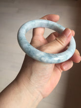 Load image into Gallery viewer, 62.8mm Certificated Type A 100% Natural White blue Jadeite Jade bangle AA118-8435