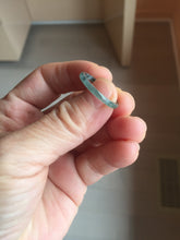 Load image into Gallery viewer, 16.9mm Size 6 1/2 100% natural type A dark green blue black gray Guatemala jadeite band ring group PE12