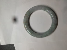 Load image into Gallery viewer, 54.7mm certified 100% natural type A light green/purple/yellow (FU LU SHOU) chubby round cut jadeite jade bangle BG70-2939