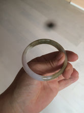 Load image into Gallery viewer, 50mm Certified Type A 100% Natural green brown black purple oval Jadeite Jade bangle AX60-7545