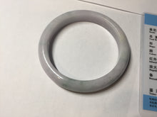 Load image into Gallery viewer, 56.5mm certified Type A 100% Natural purple white green Jadeite Jade bangle AJ80-1266