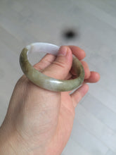 Load image into Gallery viewer, 50mm Certified Type A 100% Natural green brown black purple oval Jadeite Jade bangle AX60-7545