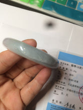 Load image into Gallery viewer, 52mm Certified Type A 100% Natural light green/purple Jadeite Jade bangle Q127-0309