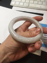 Load image into Gallery viewer, 61.5mm Type A 100% Natural sunny green/light white/purple Jadeite Jade bangle BH124-8036