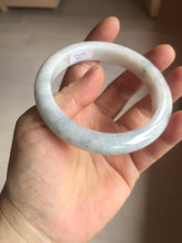 Load image into Gallery viewer, 59.8mm Certificated Type A 100% Natural White green Jadeite Jade bangle AA117-8441