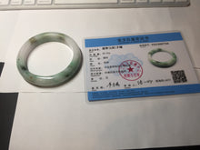 Load image into Gallery viewer, 57mm certified 100% natural type A sunny green/purple/yellow jadeite jade bangle BN101-7704